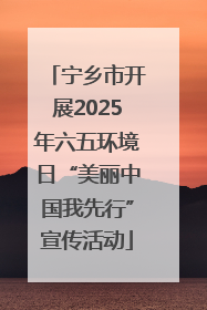 宁乡市开展2025年六五环境日“美丽中国我先行”宣传活动