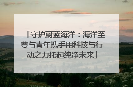 守护蔚蓝海洋：海洋至尊与青年携手用科技与行动之力托起纯净未来