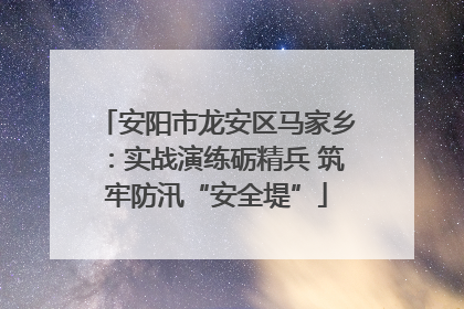 安阳市龙安区马家乡：实战演练砺精兵 筑牢防汛“安全堤”