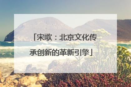 宋歌：北京文化传承创新的革新引擎