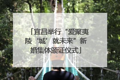 宜昌举行“爱聚夷陵‘城’就未来”新婚集体颁证仪式