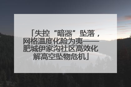 失控“暗器”坠落，网格温度化险为夷——肥城伊家沟社区高效化解高空坠物危机