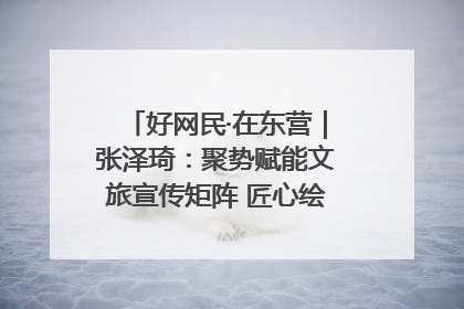 好网民·在东营｜张泽琦：聚势赋能文旅宣传矩阵 匠心绘就东营诗与远方