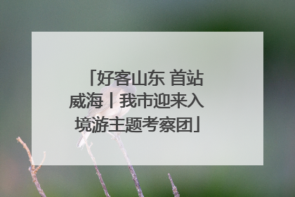 好客山东 首站威海丨我市迎来入境游主题考察团