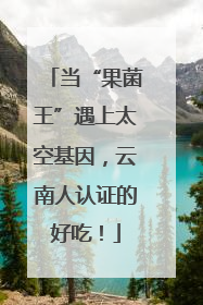 当“果菌王”遇上太空基因，云南人认证的好吃！