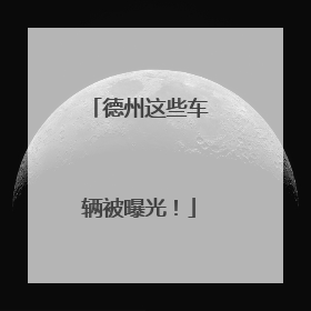 德州这些车辆被曝光！