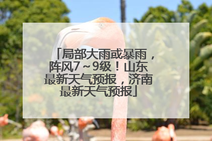 局部大雨或暴雨，阵风7～9级！山东最新天气预报，济南最新天气预报