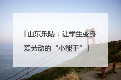 山东乐陵：让学生变身爱劳动的“小能手”