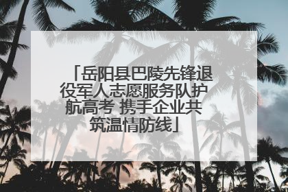 岳阳县巴陵先锋退役军人志愿服务队护航高考 携手企业共筑温情防线