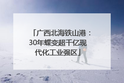 广西北海铁山港：30年蝶变超千亿现代化工业强区