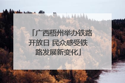 广西梧州举办铁路开放日 民众感受铁路发展新变化