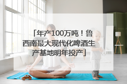 年产100万吨！鲁西南最大现代化啤酒生产基地明年投产