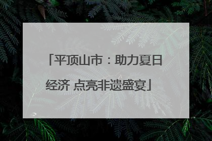 平顶山市：助力夏日经济 点亮非遗盛宴