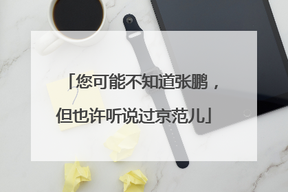 您可能不知道张鹏，但也许听说过京范儿