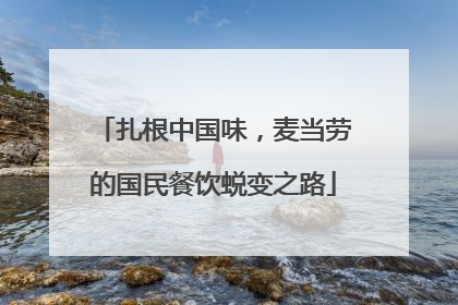 扎根中国味，麦当劳的国民餐饮蜕变之路