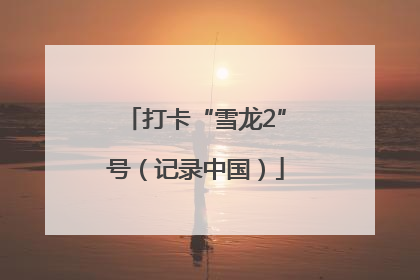 打卡“雪龙2”号（记录中国）