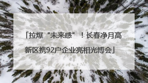 拉爆“未来感”！长春净月高新区携92户企业亮相光博会
