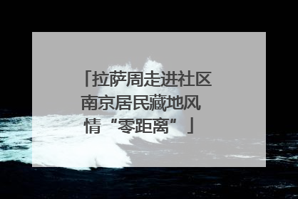 拉萨周走进社区 南京居民藏地风情“零距离”