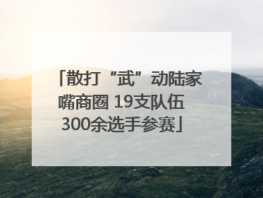 散打“武”动陆家嘴商圈 19支队伍300余选手参赛