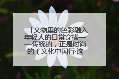 文物里的色彩融入年轻人的日常穿搭——传统的，正是时尚的（文化中国行·这些美 很中国）