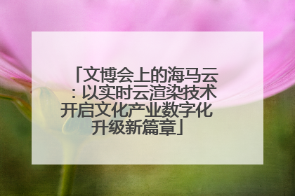 文博会上的海马云：以实时云渲染技术开启文化产业数字化升级新篇章