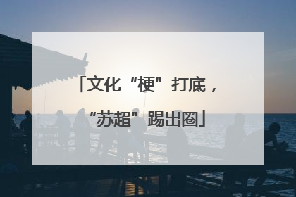 文化“梗”打底，“苏超”踢出圈