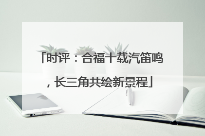 时评：合福十载汽笛鸣，长三角共绘新景程