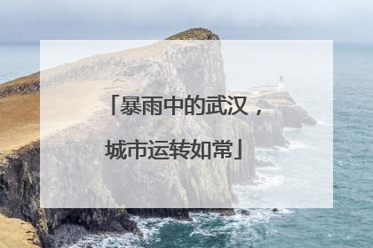 暴雨中的武汉，城市运转如常