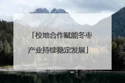 校地合作赋能冬枣产业持续稳定发展
