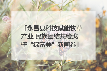 永昌县科技赋能牧草产业 民族团结共绘戈壁“绿富美”新画卷