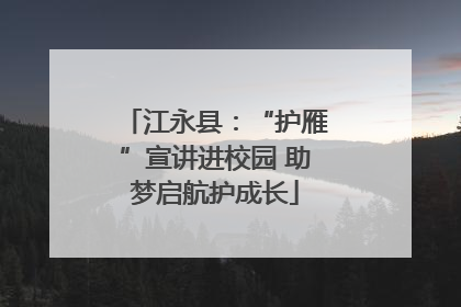 江永县：“护雁”宣讲进校园 助梦启航护成长