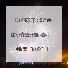 江西彭泽：5万余亩小麦喜开镰 秸秆回收变“绿金”