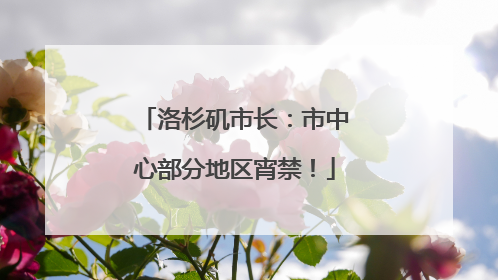 洛杉矶市长：市中心部分地区宵禁！