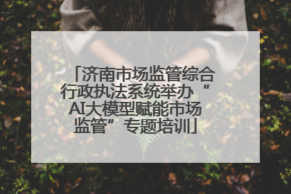 济南市场监管综合行政执法系统举办“AI大模型赋能市场监管”专题培训