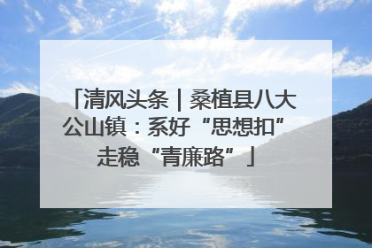 清风头条｜桑植县八大公山镇：系好“思想扣” 走稳“青廉路”