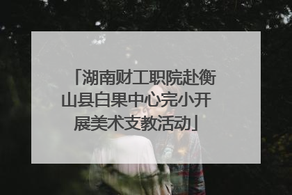 湖南财工职院赴衡山县白果中心完小开展美术支教活动
