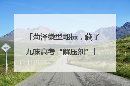 菏泽微型地标，藏了九味高考“解压剂”