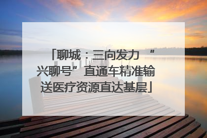 聊城：三向发力 “兴聊号”直通车精准输送医疗资源直达基层