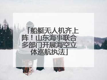 船艇无人机齐上阵！山东海事联合多部门开展海空立体巡航执法