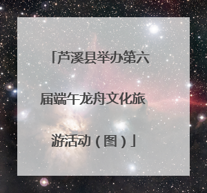 芦溪县举办第六届端午龙舟文化旅游活动（图）