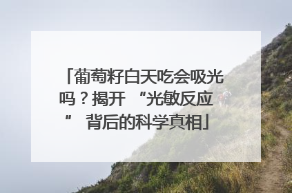 葡萄籽白天吃会吸光吗？揭开 “光敏反应” 背后的科学真相