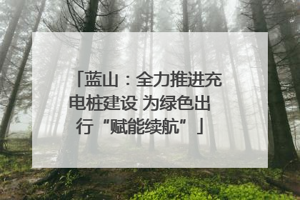 蓝山：全力推进充电桩建设 为绿色出行“赋能续航”