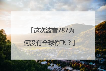 这次波音787为何没有全球停飞？