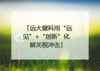 远大健科用“远见”+“创新”化解关税冲击