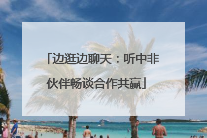 边逛边聊天：听中非伙伴畅谈合作共赢