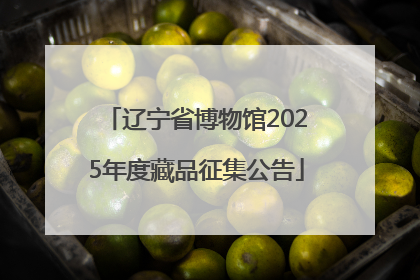 辽宁省博物馆2025年度藏品征集公告