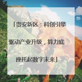 贵安新区：科创引擎驱动产业升级，算力底座托起数字未来