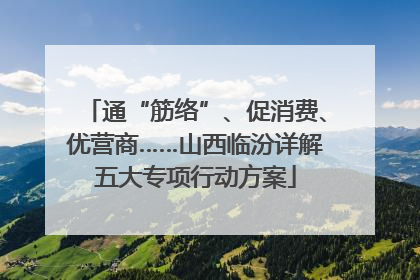 通“筋络”、促消费、优营商……山西临汾详解五大专项行动方案