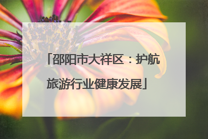 邵阳市大祥区：护航旅游行业健康发展