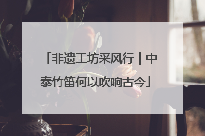 非遗工坊采风行｜中泰竹笛何以吹响古今